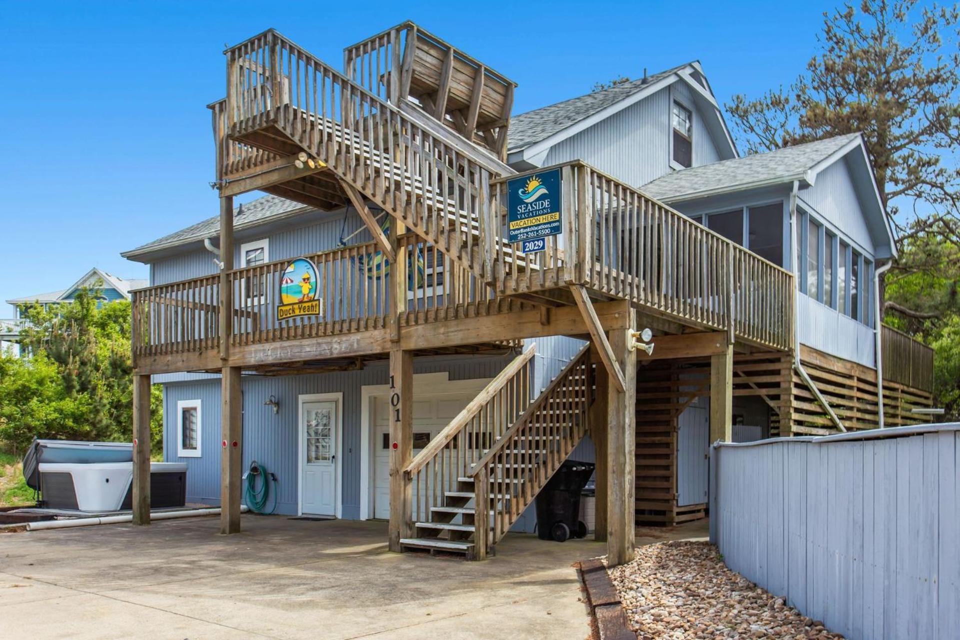 2029 Duck Yeah 5 Min Walk To Beach Exterior foto